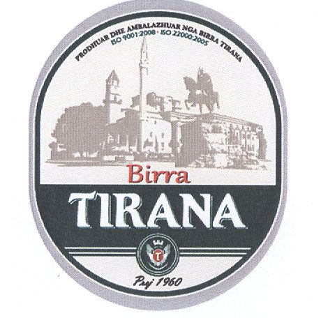 Paraqitja e markës Birra TIRANA prej 1960