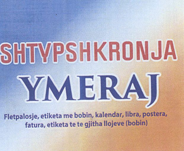 Paraqitja e markës SHTYPSHKRONJA YMERAJ