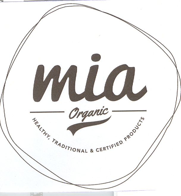 Paraqitja e markës mia Organic- e shëndetshme, e freskët, e sigurt
