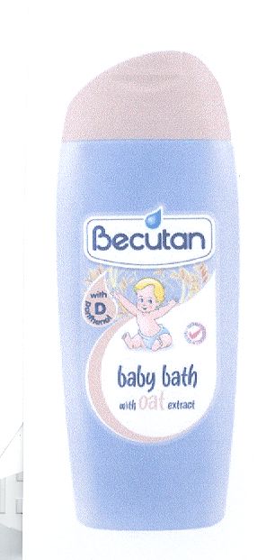 Paraqitja e markës Becutan
baby bath with oat extract