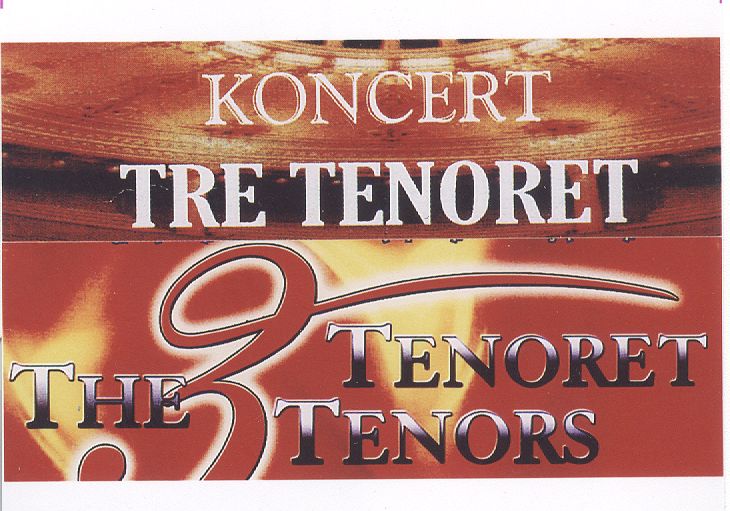 Paraqitja e markës Tre Tenorët, The 3 Tenors