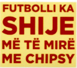 Paraqitja e markës FUTBOLLI KA SHIJE MË TË MIRË ME CHIPSY