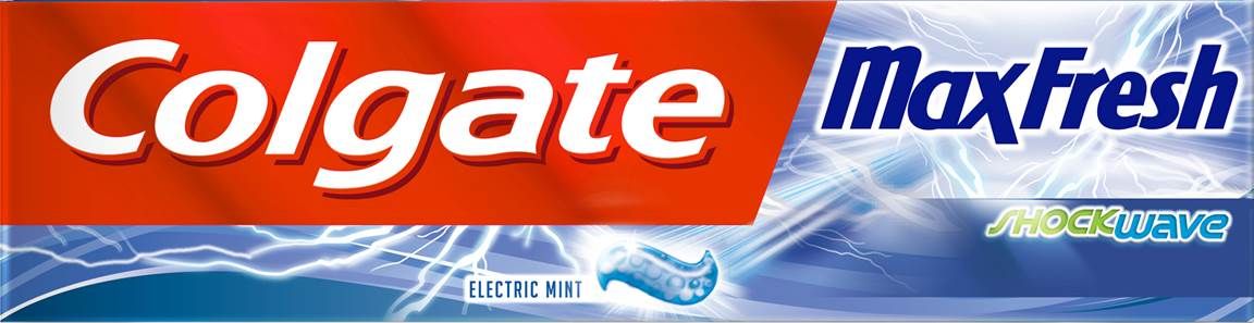Paraqitja e markës COLGATE MAX FRESH SHOCKWAVE ELECTRIC MINT Carton Design