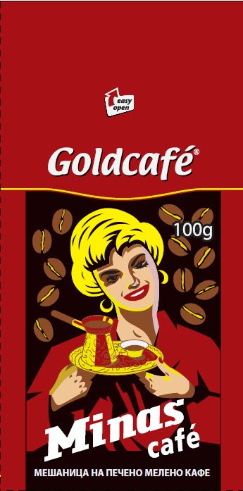 Paraqitja e markës Goldcafe Minas