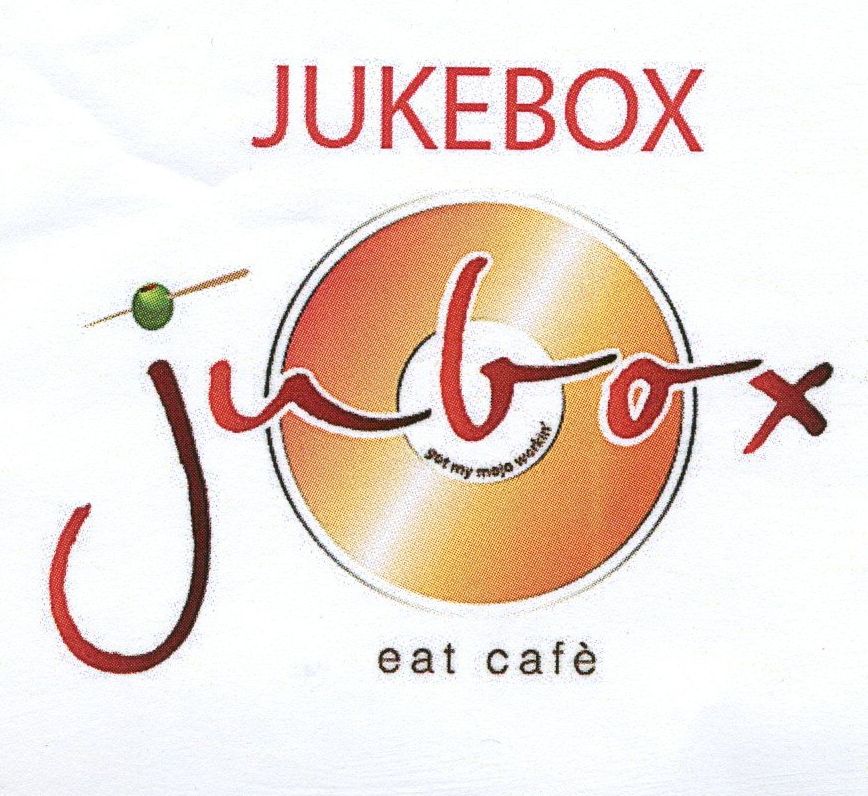 Paraqitja e markës JUBOX, JUKEBOX, EAT CAFE
