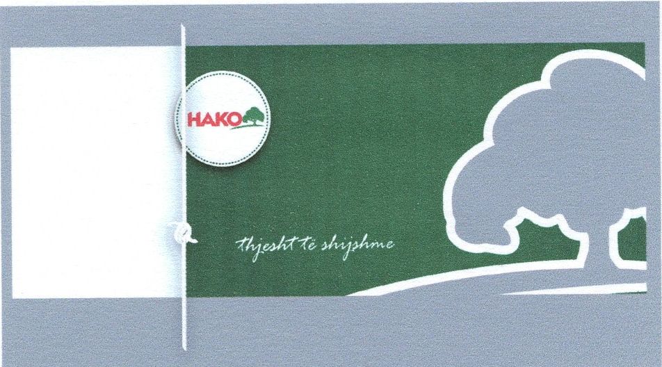 Paraqitja e markës HAKO thjesht të shijshme