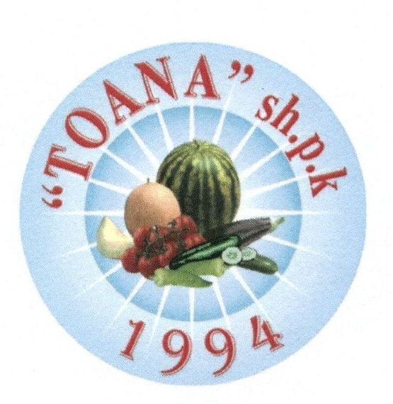 Paraqitja e markës "TOANA"