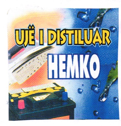 Paraqitja e markës UJË I DISTILUAR HEMKO