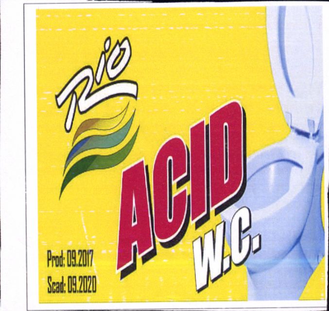 Paraqitja e markës Rio ACID w.c.