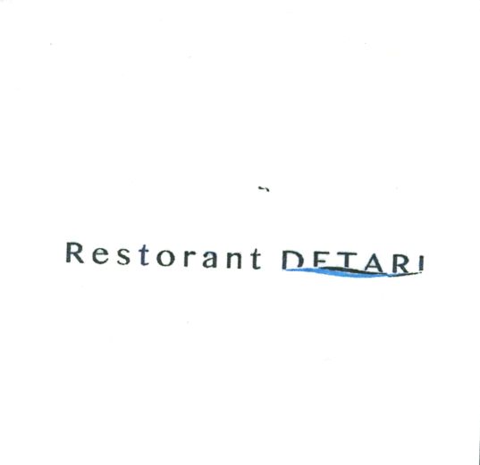 Paraqitja e markës RESTORANT DETARI