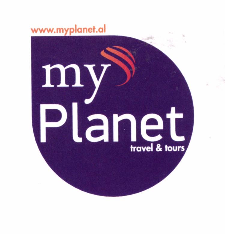 Paraqitja e markës www.myplanet.al my planet travel &tours