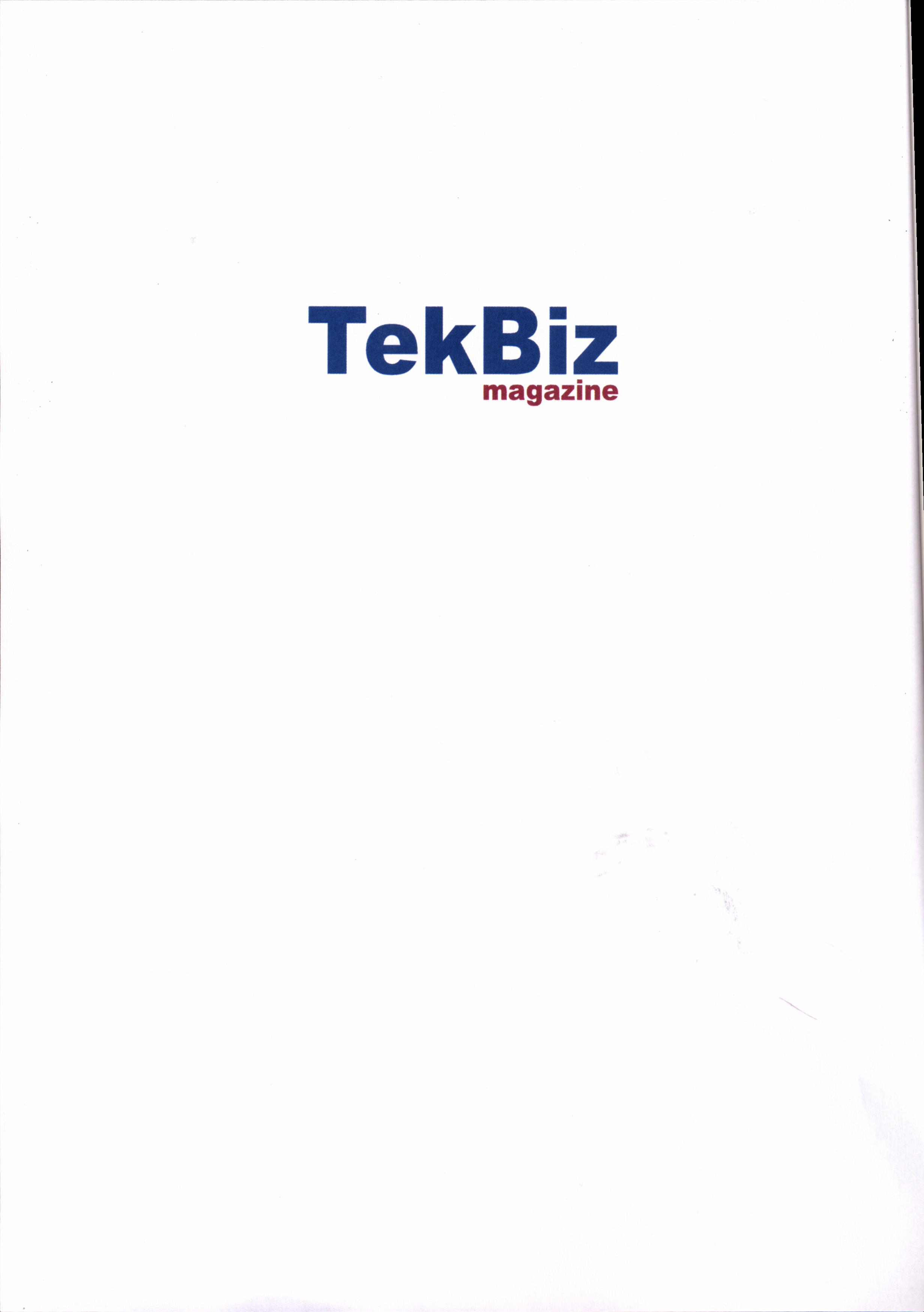 Paraqitja e markës TekBiz magazine