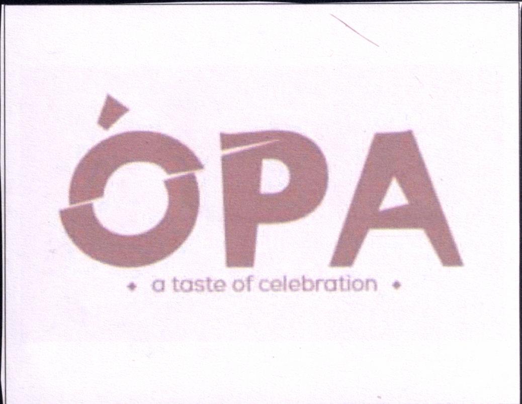 Paraqitja e markës OPA a taste of celebration