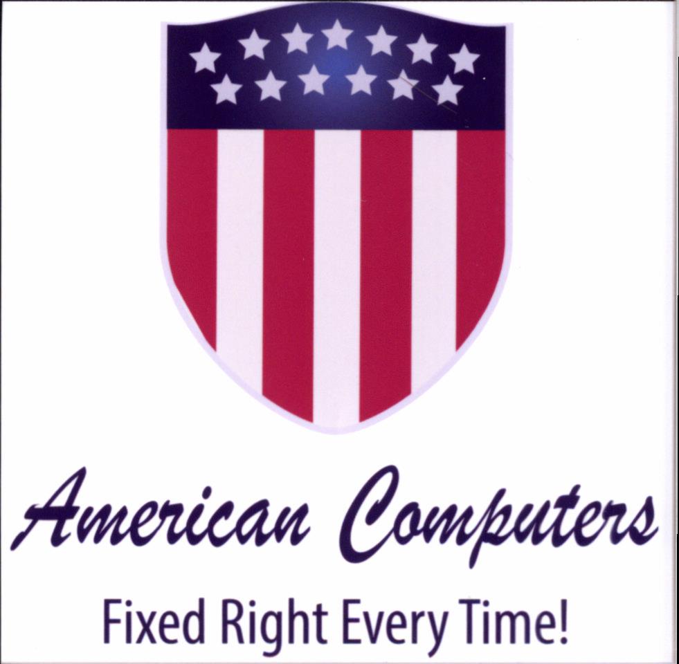 Paraqitja e markës AMERICAN COMPUTERS Fixed Right Every Time!