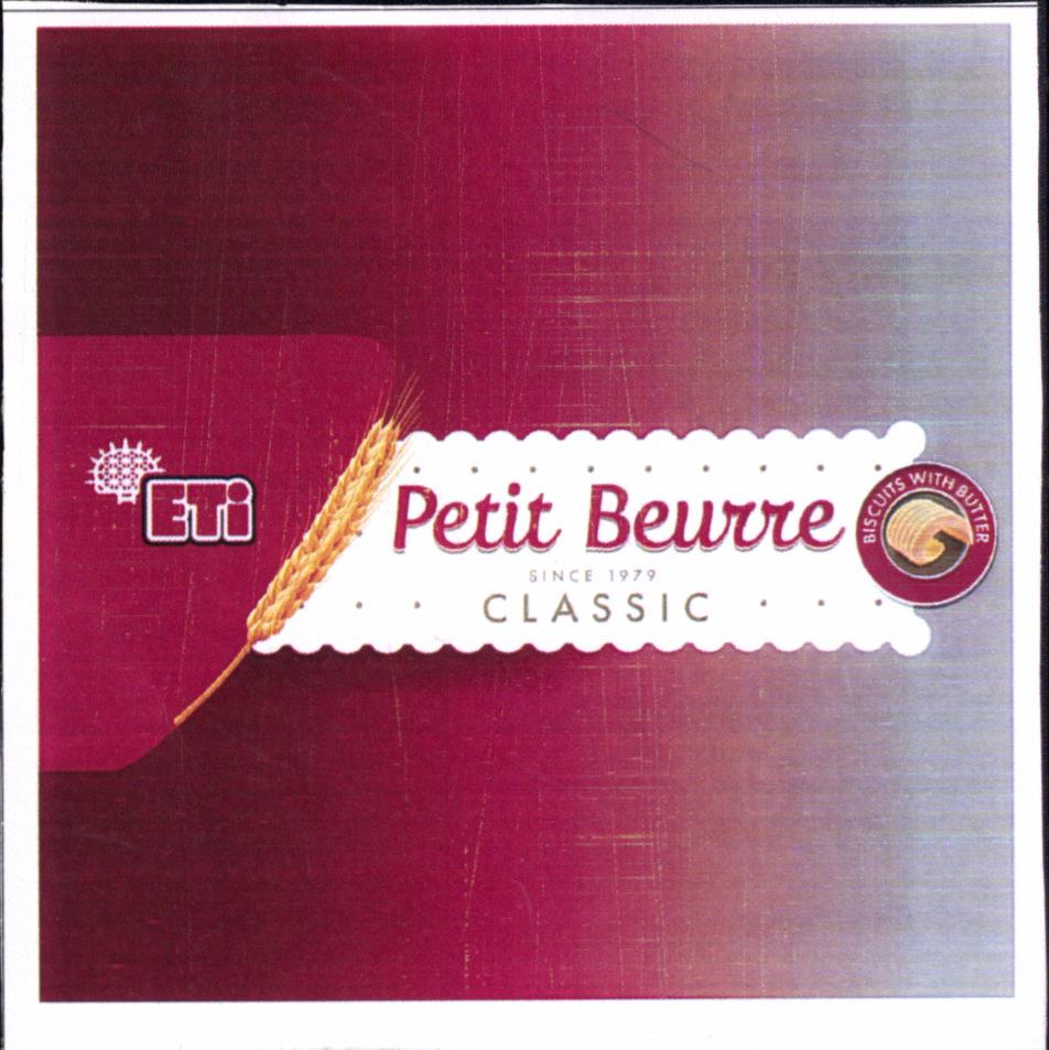Paraqitja e markës ETi Petit Beurre since 1979 biscuits with butter