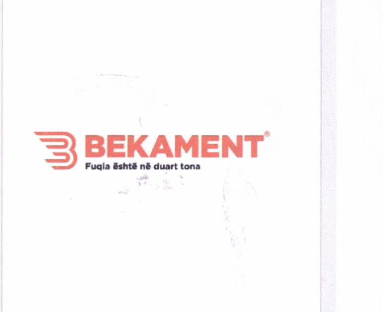 Paraqitja e markës BEKAMENT Fuqia është në duart tona