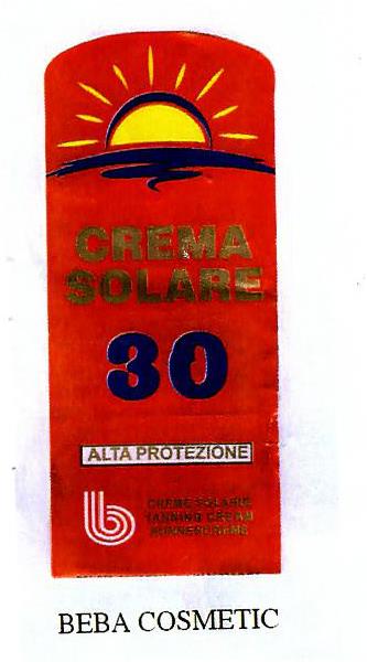 Paraqitja e markës CREMA SOLARE 30 BEBA COSMETIC