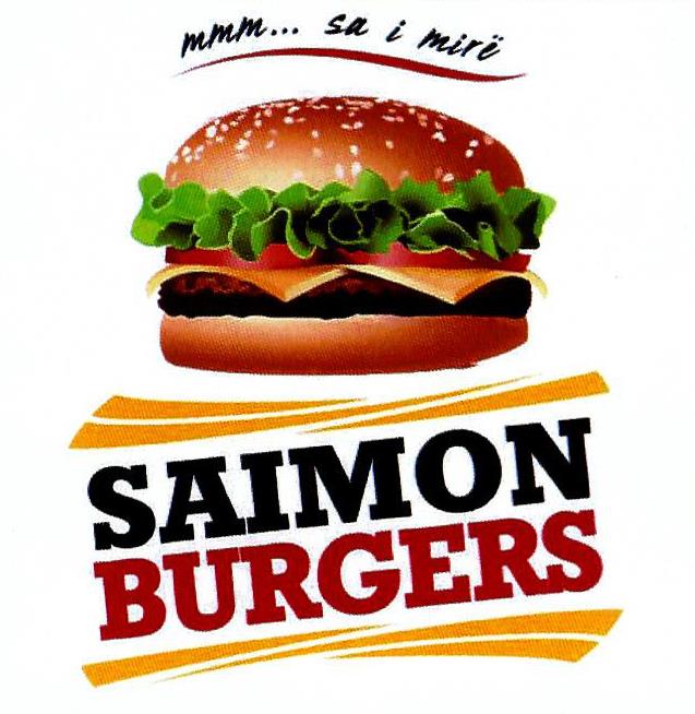 Paraqitja e markës SAIMON BURGERS mmm.... sa i mire