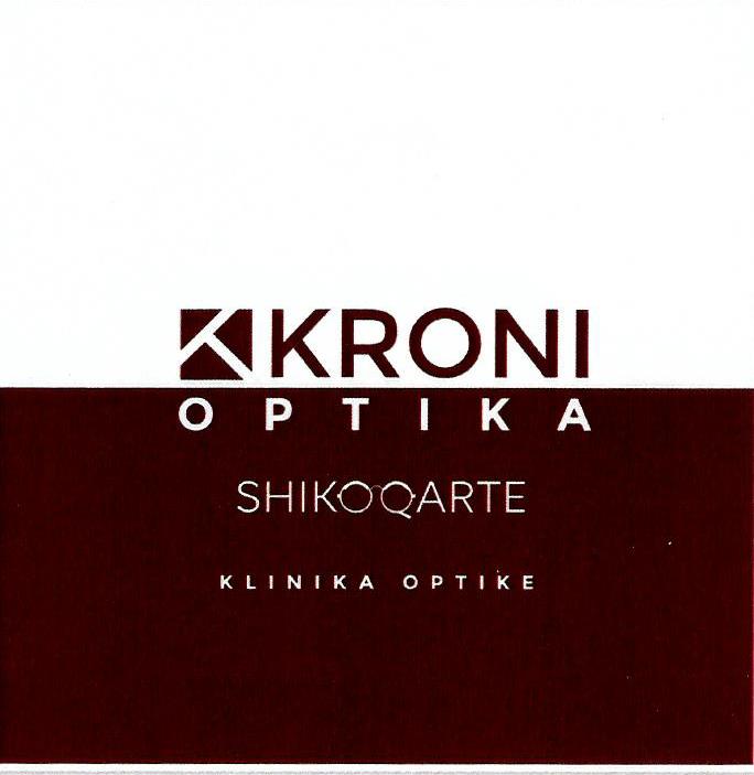 Paraqitja e markës KRONI OPTIKA SHIKO QARTE