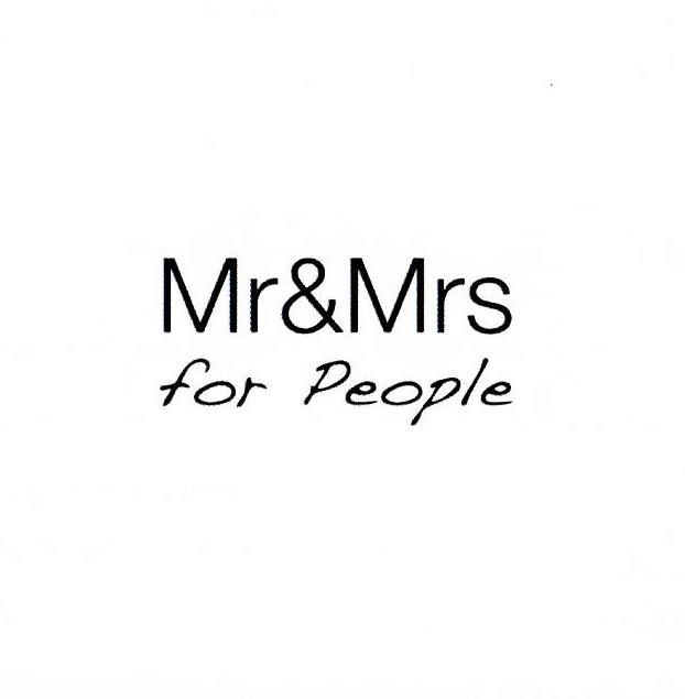 Paraqitja e markës Mr&Mrs for People
