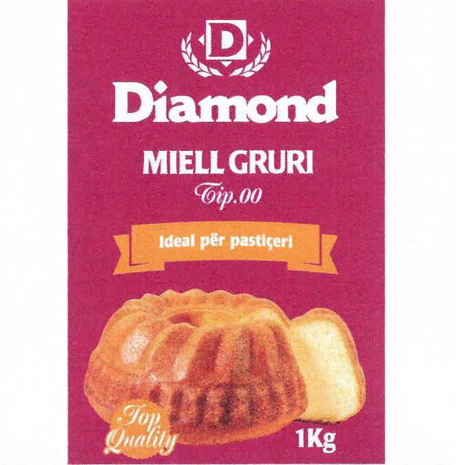 Paraqitja e markës Diamond MIELL GRURI Tip.00 Ideal per pasticeri Top Quality 1 Kg