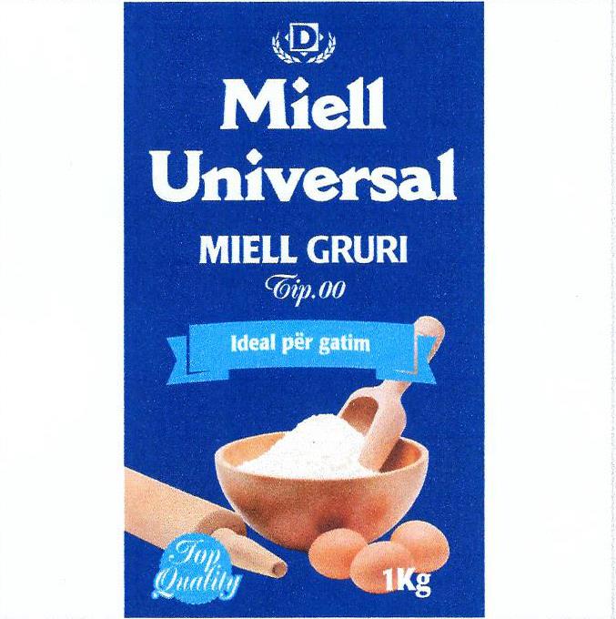 Paraqitja e markës MIELL Universal MIELL GRURI Tip.00 Ideal per gatim Top Quality 1 Kg
