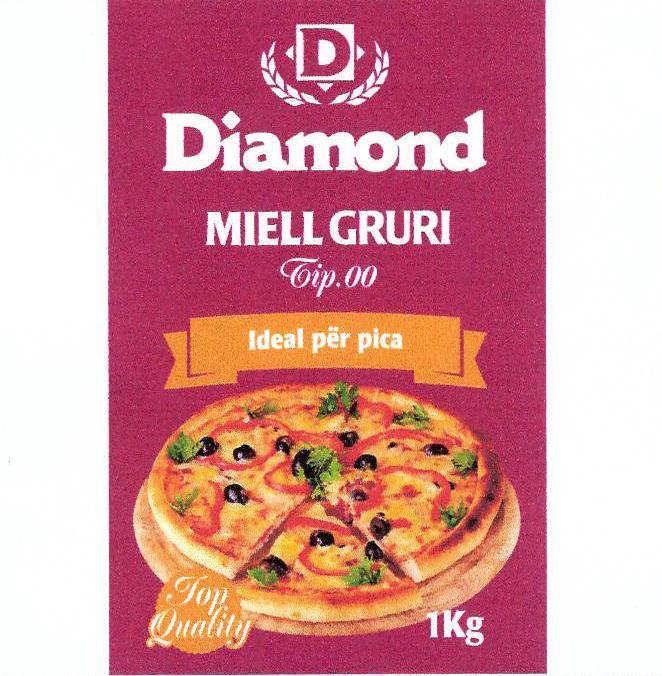 Paraqitja e markës Diamond MIELL GRURI Tip.00 Ideal per pica Top Quality 1 Kg