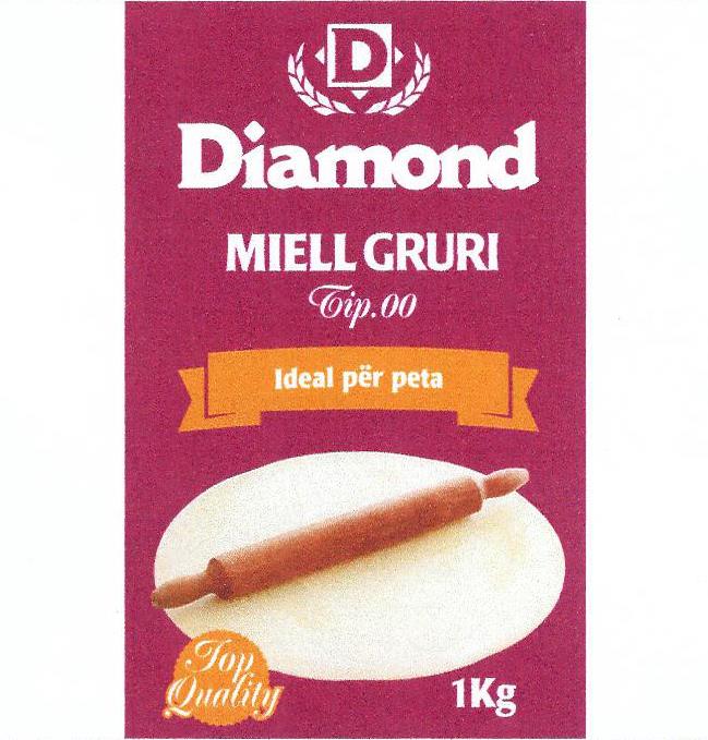 Paraqitja e markës Diamond MIELL GRURI Tip.00 Ideal per peta Top Quality 1 Kg