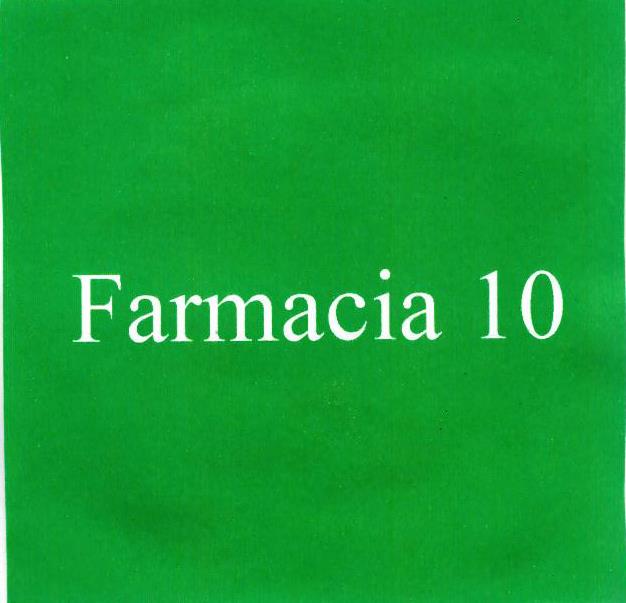 Paraqitja e markës Farmacia 10