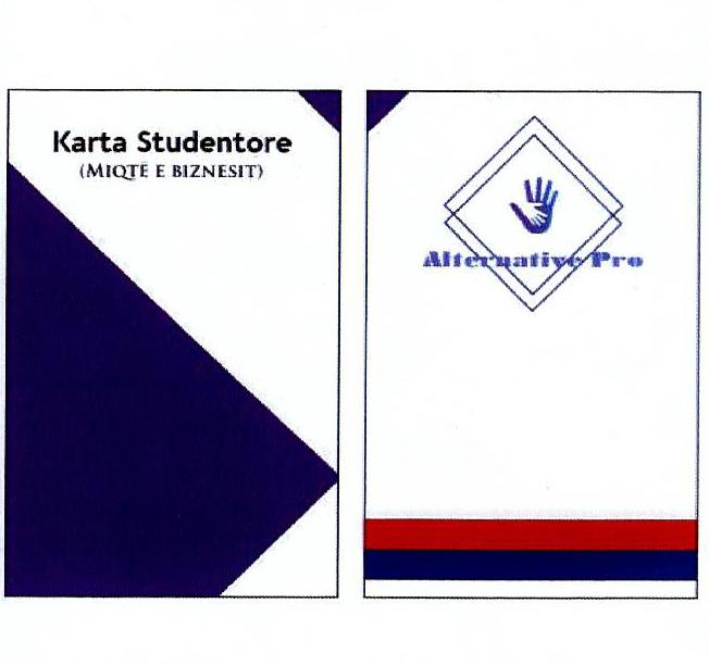 Paraqitja e markës Alternative Pro Karta Studentore (MIQTE E BIZNESIT)