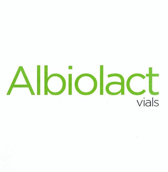 Paraqitja e markës ALBIOLACT vials