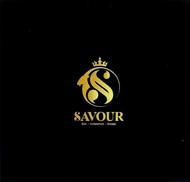 Paraqitja e markës SAVOUR bar restaurant lounge