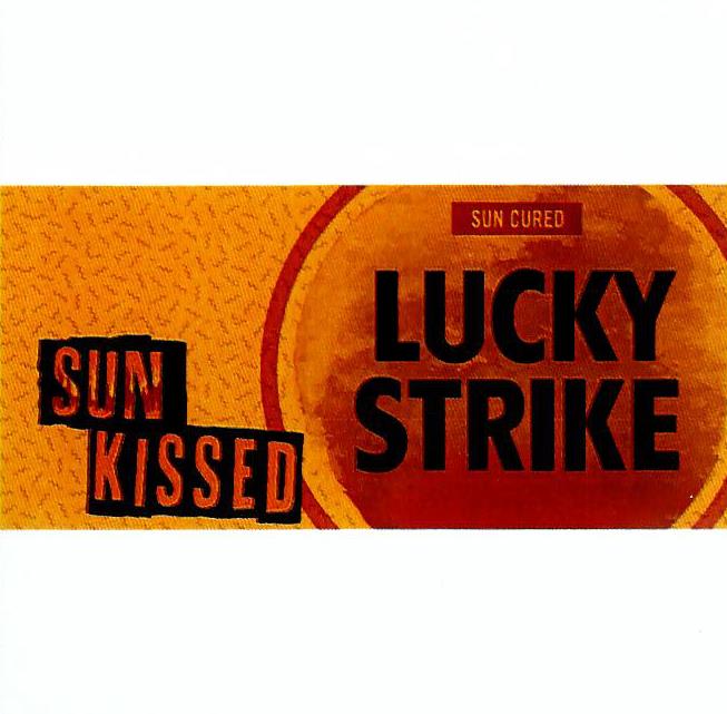 Paraqitja e markës LUCKY STRIKE SUN KISSED SUN CURED