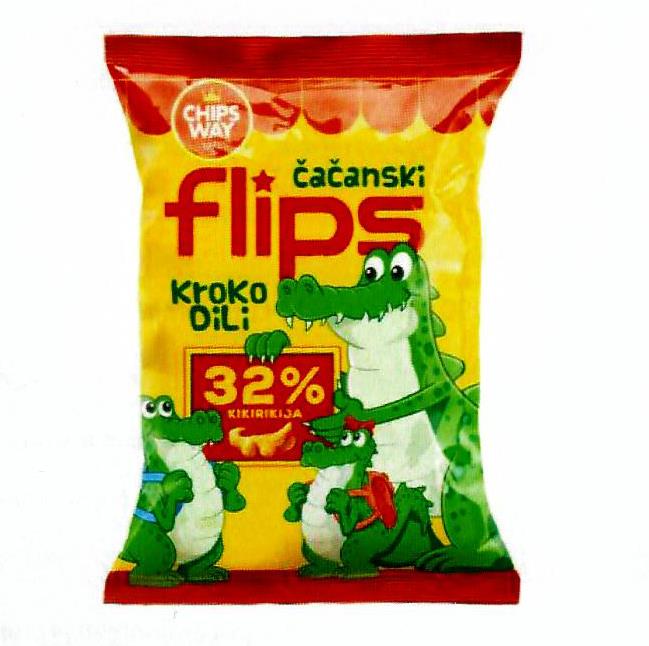 Paraqitja e markës cacanski flips krokodili