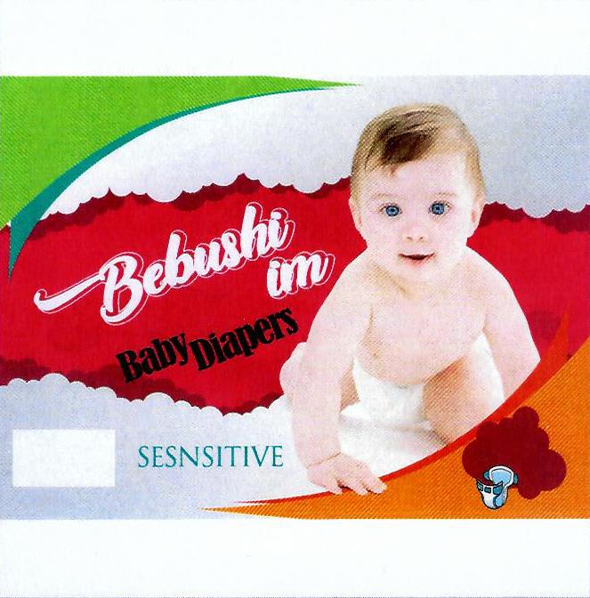 Paraqitja e markës Bebushi im Baby Diapers SENSITIVE