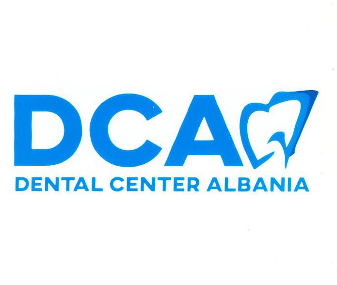 Paraqitja e markës D C A DENTAL CENTER ALBANIA