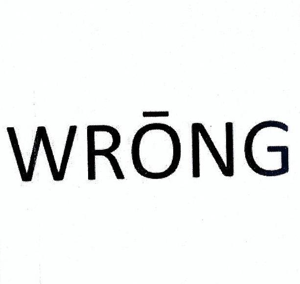 Paraqitja e markës WRŌNG