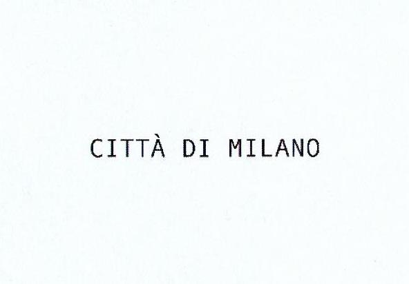 Paraqitja e markës CITTÀ DI MILANO