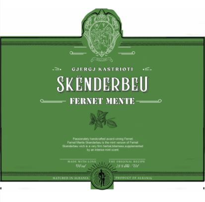 Paraqitja e markës GJERGJ KASTRIOTI SKENDERBEU FERNET MENTE