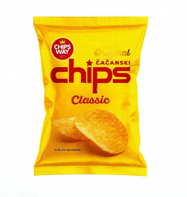 Paraqitja e markës Original ČAČANSKI Chips Classic Chips Way 1971