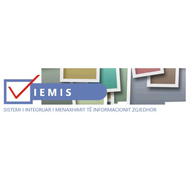 Paraqitja e markës IEMIS
Sistemi i Integruar i Menaxhimit të Informacionit Zgjedhor