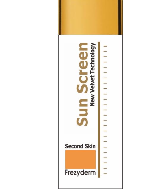 Paraqitja e markës Frezyderm Second Skin Sun Screen New Velvet Technology