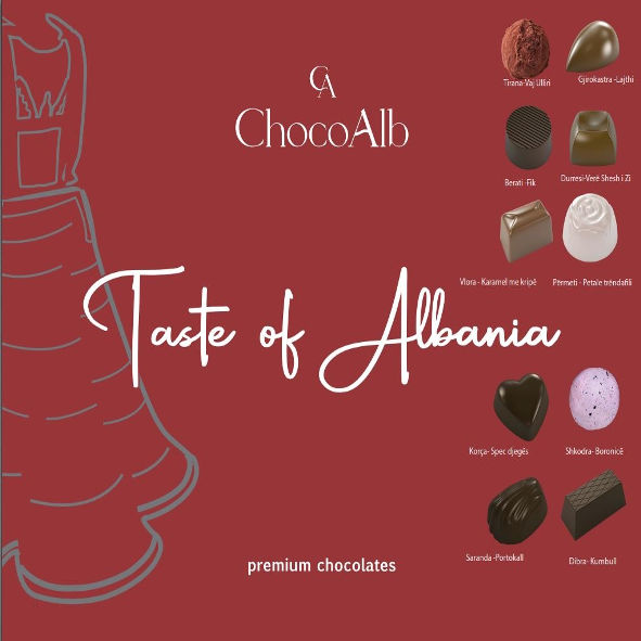 Paraqitja e markës ChocoAlb Taste of Albania