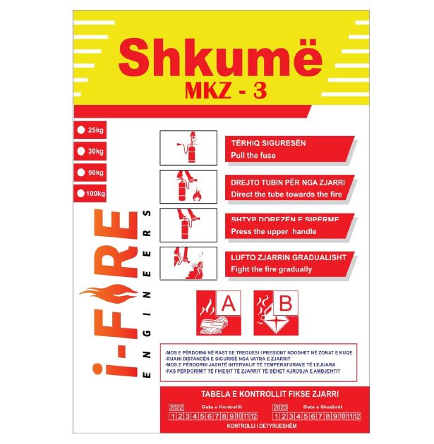 Paraqitja e markës I-FIRE Shkumë MKZ-3