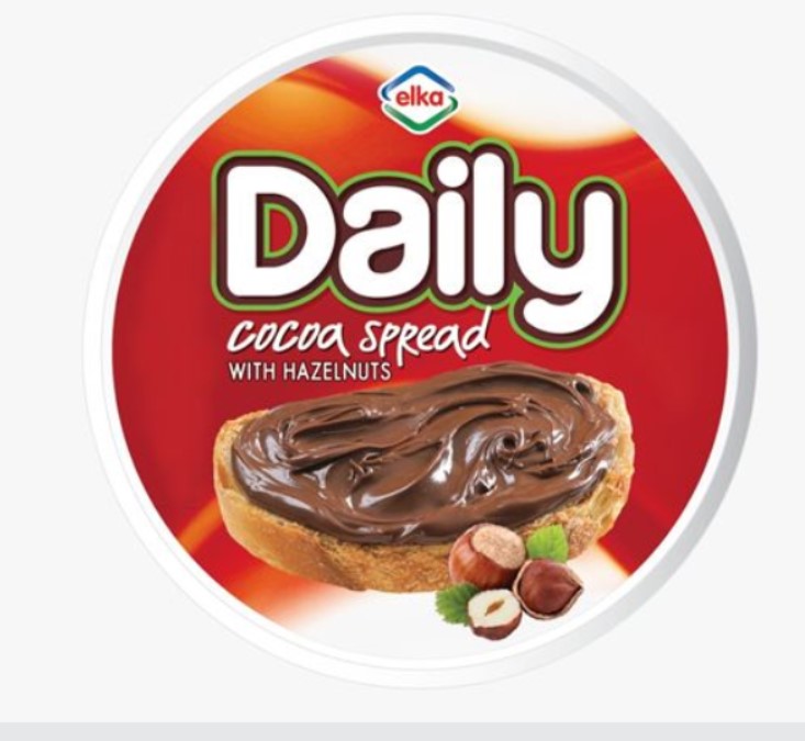 Paraqitja e markës Elka çokokrem Daily