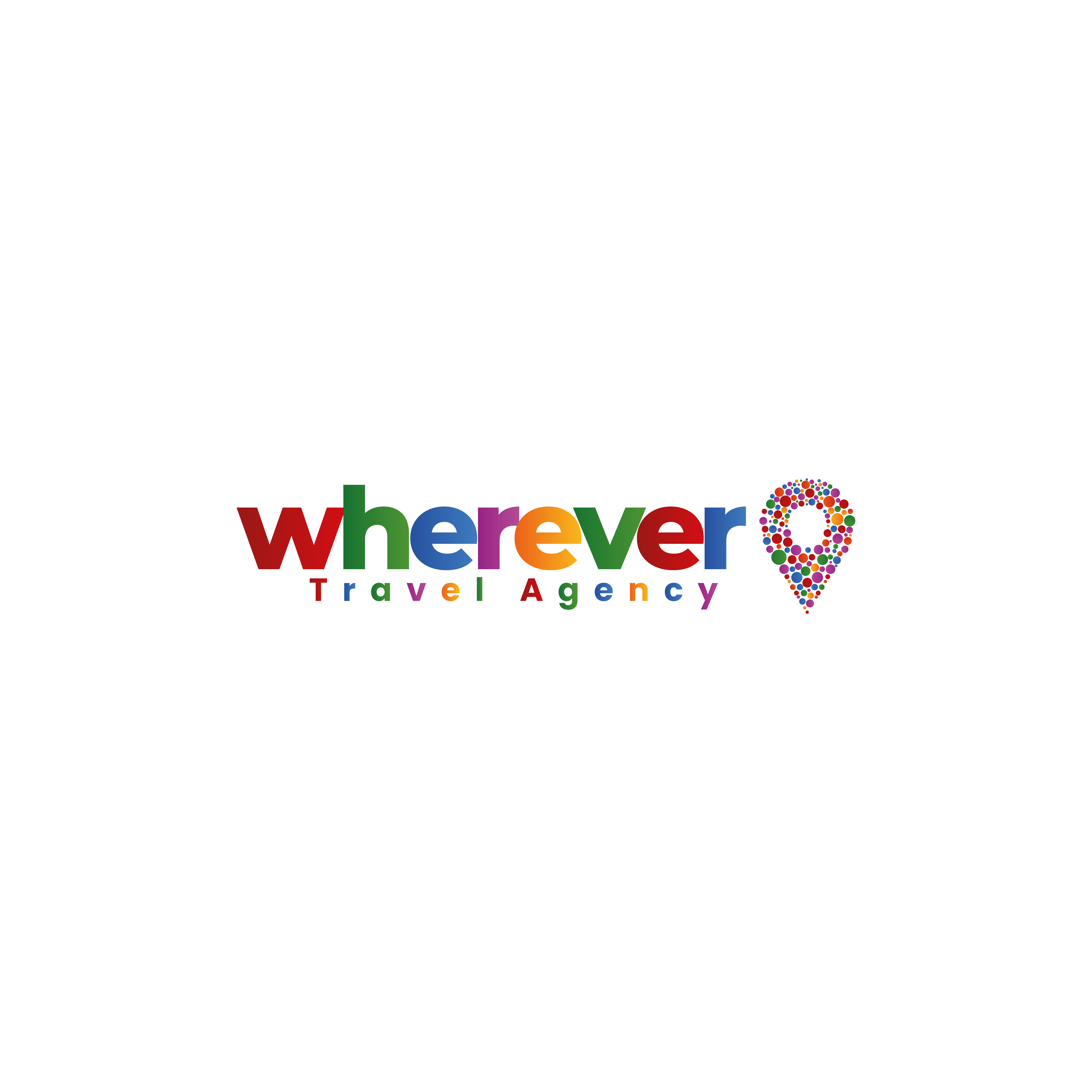 Paraqitja e markës wherever travel agency