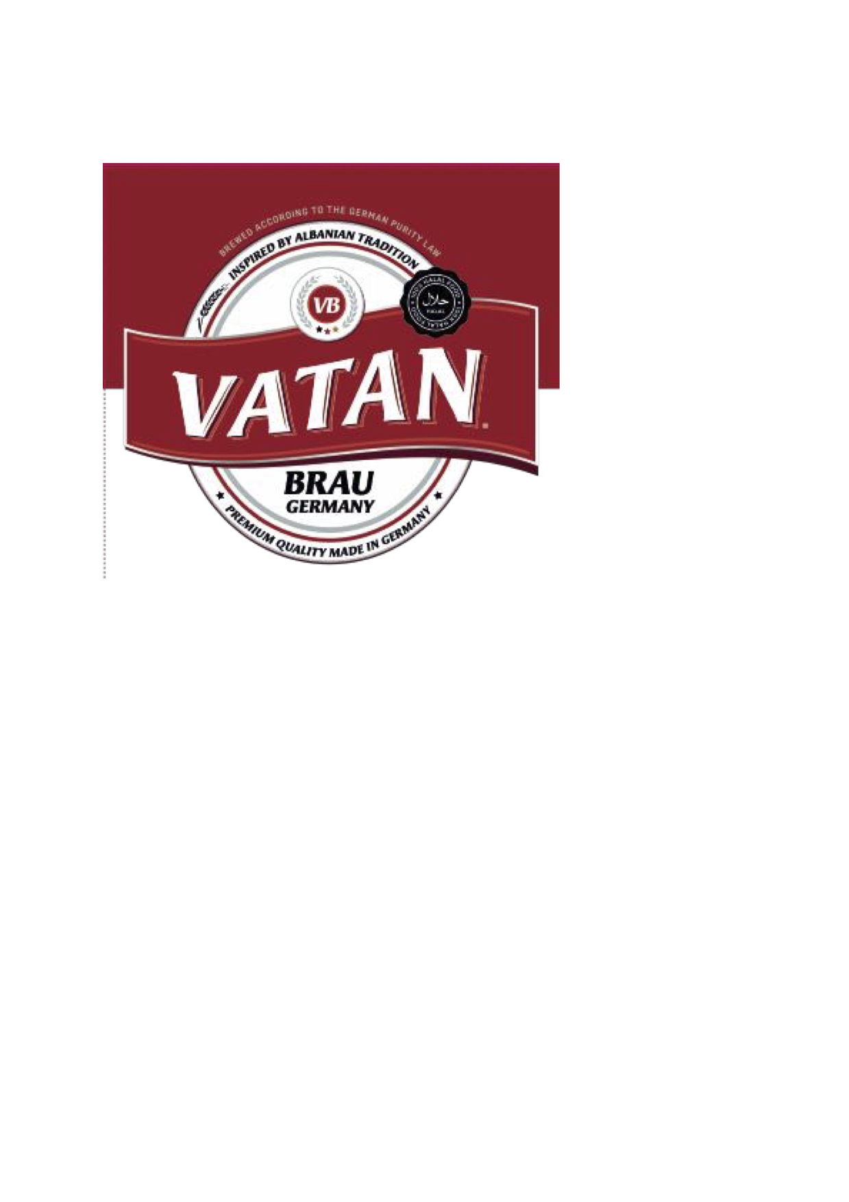 Paraqitja e markës VATAN BRAU GERMANY Inspired by Albanian tradition Premium quality made in Germany Brewed according to the German purity law 100% HALAL
FOOD