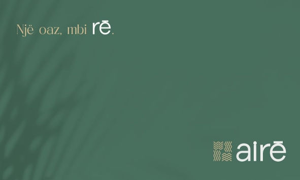 Paraqitja e markës aire Një oaz, mbi re.