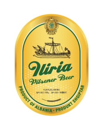 Paraqitja e markës Iliria Pilsener Beer