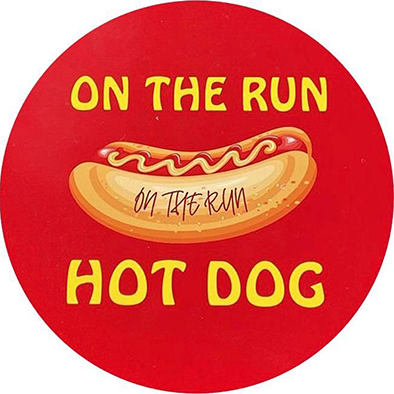Paraqitja e markës On the Run Hot Dog